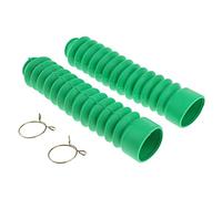 F Fityle 2 Piezas Cubierta de Polvo de Horquilla Delantera Bota de Amortiguador Frontal de Goma Anti-desgarro Fuelle Delantero Ajustable Protección Contra, Verde