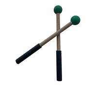 F Fityle 2 piezas de baquetas de silicona de madera Drums Mallet Cymbal Mallet para Glockenspiel Xilófono Kit de reemplazo Accesorios, VERDE
