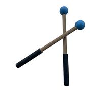 F Fityle 2 piezas de baquetas de silicona de madera Drums Mallet Cymbal Mallet para Glockenspiel Xilófono Kit de reemplazo Accesorios, Azul