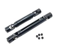 F Fityle 2 Piezas de Eje de transmisión RC Negro, Ligero, reparador, de Acero al Carbono Medio, para vehículo 1/16 C44 DIY Modificado