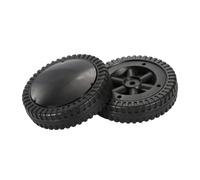 F Fityle 2 ruedas para parrilla de barbacoa, ruedas de 15 cm, pieza de repuesto para neumáticos, neumáticos para camiones de mano fáciles de instalar, color