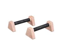 F Fityle 2 Soportes para Barras de Flexiones para Hombres, Entrenamiento de Fuerza de Parte Superior del Cuerpo, tablones de Madera, Bloques para Hacer, 25cm