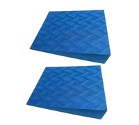 F Fityle 2 Unidades de cuñas para Sentadillas, rampas para Sentadillas, portátiles, de EVA, Antideslizantes, Ligeras, para inclinar los pies y Estirar Las, Azul