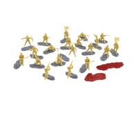 F Fityle 20 Modelos a Escala 1:35 para Niños Y Adultos, Minibúnkeres Artísticos únicos para Juegos, Mesa de Arena, Amarillo