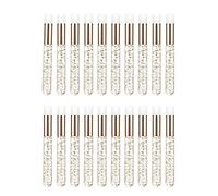 F Fityle 20 Piezas Cepillo de Limpieza Facial Herramienta de Maquillaje Cepillo de Lavado de Pestañas Profunda de Nylon Fácil de Usar Adecuado para Mujeres y, Dorado
