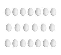 F Fityle 20pcs Simulación sólida Pigeon Eggs Dove False Huevo Guía de guía de guía para la eclosión de Palomas