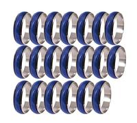 F Fityle 20pcs Venden Al por Mayor La Joyería De La Manera De Los Hombres De Los Anillos del Humor del Cambio del Color Mezclado De Los Hombres