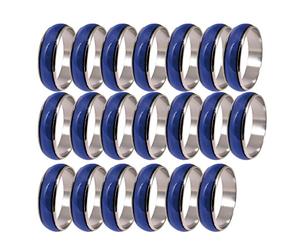 F Fityle 20pcs Venden Al por Mayor La Joyería De La Manera De Los Hombres De Los Anillos del Humor del Cambio del Color Mezclado De Los Hombres