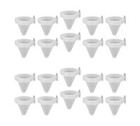 F Fityle 20x Vaso de alimentación para peceras, Herramienta Profesional de alimentación cónica para Peces, para Interiores con succión para Suministro de, Blanco
