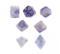 F Fityle 2x 7 Unids/set Dados Numéricos de Varios para RPG Juguetes de Casino Accesorios