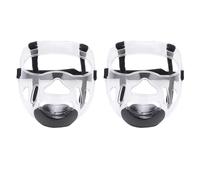 F Fityle 2X Máscara de Taekwondo Transparente Protector Facial Engrosamiento para Karate Sparring Artes Marciales Sanda