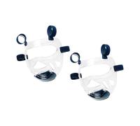 F Fityle 2X Máscara de Taekwondo Transparente Protector Facial Engrosamiento para Karate Sparring Artes Marciales Sanda