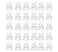 F Fityle 30 Uds. Clips para Tapa de Vidrio para pecera, Abrazaderas para Tapa de Acuario, Soporte para Tanque de Peces, Abrazaderas de fijación para tubería de, para 6mm