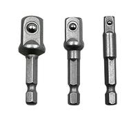 F Fityle 3x de Adaptadores de Enchufe 1/4 ''3/8'' 1/2 ''2'' de 3 Piezas 1/4 ''vástago Hexagonal para Automoción
