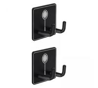 F Fityle 3x2 Piezas Soporte de Pared para Raquetas, Gancho para Raquetas de Bádminton, Estante de Almacenamiento para Raquetas de Bádminton, Soporte de Exhibic, 3 Piezas