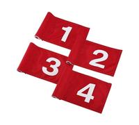 F Fityle 4 Banderas de Golf numeradas para Objetivos, Regalos para jardín, Entrenamiento, Accesorios al Libre, Banderas de Putt del 1 al 4.