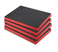 F Fityle 4 piezas de espuma para caja de herramientas, organizador de relleno, hojas de espuma recortables para estuches, embalaje de transporte y estuches, 40 X 50 X 5 Cm