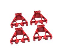F Fityle 4pcs 1/10 RC Reemplazo del Soporte de amortiguadores de Alto Rendimiento Partes de Repuesto portátiles de Aluminio Accesorios de Aluminio, Rojo