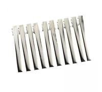 F Fityle 4x 10 Piezas Pinzas de Cabellero de Alfileres Sola Punta 75mm Pinzas de Lazo de Cabellero de Plata para Salón de Peluquería