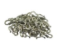 F Fityle 50 PCS Craft Beads Hook and Elets S Forma Gancho de Gancho Joyería de Gancho