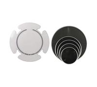 F Fityle 5x Cabeza de tambor silenciosa, práctica equilibrada, set de tambor profesional piel para niños practicar escenario rendimiento, Style D