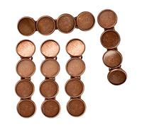 F Fityle 5x pinzas para el cabello para mujer, base de horquilla, accesorios para el cabello para regalo de cumpleaños informal diario, bronce rojo