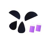 F Fityle 6 esponjas para pintar el rostro de niños y adultos, esponjas profesionales suaves para pintar el cuerpo, PÚRPURA