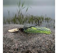 F Fityle 6 Piezas Señuelo de Pesca Anzuelo Cebo Jig Bladed Presentación Natural con Cabeza con Ojos 3D Y Falda de Silicona Acción Que Causa D, 4 Piezas