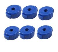 F Fityle 6 tuercas de liberación rápida para batería. Piezas de repuesto para kit de batería de percusión. Fáciles de instalar. Reemplaza el juego rápido, Azul