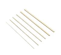 F Fityle 6 Varillas de latón de 85 mm de Longitud, Varillas de Eje sólido de Metal para Torno, Modelos eléctricos, Aviones, Manualidades.