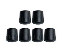F Fityle 6x almohadillas de goma para los pies del estante del micrófono cubierta de goma, para tubo de diámetro 25 mm