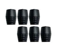 F Fityle 6x almohadillas de goma para los pies del estante del micrófono cubierta de goma, para tubo de diámetro 22 mm