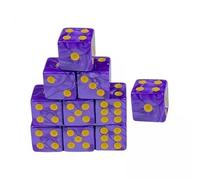 F Fityle 6x Juego de Dados de 6 Caras de 10 Uds., Dados de 16mm, Juguetes de Entretenimiento, Material Didáctico para Matemáticas para Fiesta KTV