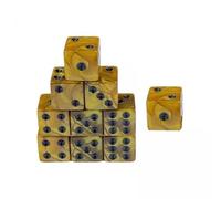 F Fityle 6x Juego de Dados de 6 Caras de 10 Uds., Dados de 16mm, Juguetes de Entretenimiento, Material Didáctico para Matemáticas para Fiesta KTV