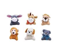 F Fityle 6X Juguetes de Felpa Bolsas de Bricolaje de Bricolaje Rellenos de Bolsas de Regalos de Peluche Juguetes pellintos keyquins de Animales para niños