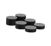 F Fityle 6X Organizador de Joyas para Buffet, Soportes para Pasteles, Decorativos Multifuncionales para Cupcakes, Ideales para Fiestas Y Postres, Negro, Individual