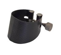 F Fityle Abrazadera de boquilla para saxofón, ajuste de sujeción, resistente, portátil, de cuero artificial, para clarinetes, saxofones, músicos y estudiantes.