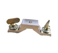 F Fityle Abrazadera de puente para cabeza móvil, abrazadera de armazón, de luz para escenario móvil de, Aluminio Plateado, Espaciado entre