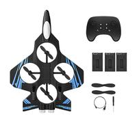 F Fityle Accesorio de avión Planeador RC Multifuncional, fácil de controlar, Regalo de cumpleaños, Recuerdo de Fiesta, práctico y Divertido Kit de Modelo de, Batería Azul 3