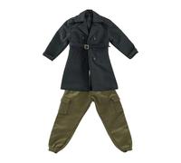 F Fityle Accesorio fotográfico de Ropa de Soldado Masculino a Escala 1/10, Moderno, Accesorio de Ropa para muñecas, en Miniatura fácil de Usar, Conjunto de Abrigo Y Pantalón