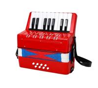 F Fityle Acorón 17 Teclas Infantil Acorón Juguete sin Baterías Instrumento Musical para Niños, Principiantes, Casa, Escuela , Rojo