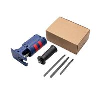 F Fityle Adaptador Caladora para Taladro con Guía Frontal Mango Lateral Cilíndrico Corte Preciso Mara Reparaciones Domésticas Taller Portátil Ligero Acero