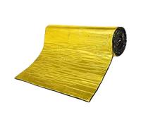 F Fityle Alfombrilla Aislante térmica para Coche, 10 mm de Grosor, autoadhesiva, insonorizante, para Interiores de Coche, 39,4 x 20 Pulgadas, Dorado