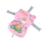 F Fityle Alfombrilla de baño para bebé, almohada flotante ligera para bañera con diseño de gancho, para recién nacido, Rosado