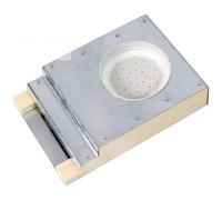 F Fityle Alimentador de Abejas Estilo Entrada para Colmena con Madera y Metal Galvanizado Copa Circular Incrustada y Montaje de Bajo Fijaciones Pequeñas