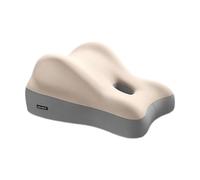 F Fityle Almohada de elevación de la pierna cara hacia abajo de la almohada con cremallera de la memoria múltiples espuma de memoria elegante del cuello, Gris Beige
