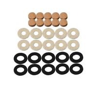 F Fityle Arandelas de fieltro para válvulas de trompeta Almohadillas para válvulas de trompeta Kits de mantenimiento de reemplazo Herramienta portátil de