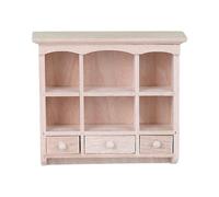 F Fityle Armario en Miniatura para Casa de Muñecas, Muebles a Escala 1/12, Armario de Almacenamiento para Juguetes, Simulación de Escenas DIY, Accesorios, Esta