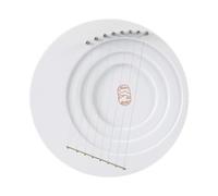 F Fityle Arpas de lira, arpas de lira de, instrumento portátil creativo, instrumento de lira lunar, instrumento de cuerda de madera para cooperación, Blanco