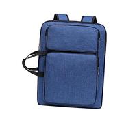 F Fityle Art Portfolio Case Storage Tote Organizador de Arte Profesional Portfolio Tote Bag Bolsa de Transporte de Arte para Suministros de, Azul